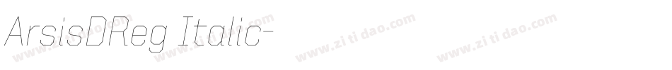 ArsisDReg Italic字体转换